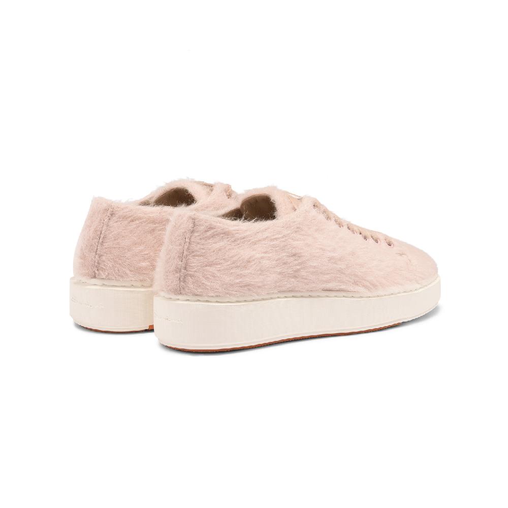 Santoni Sneaker da donna in lana rosa Nuova