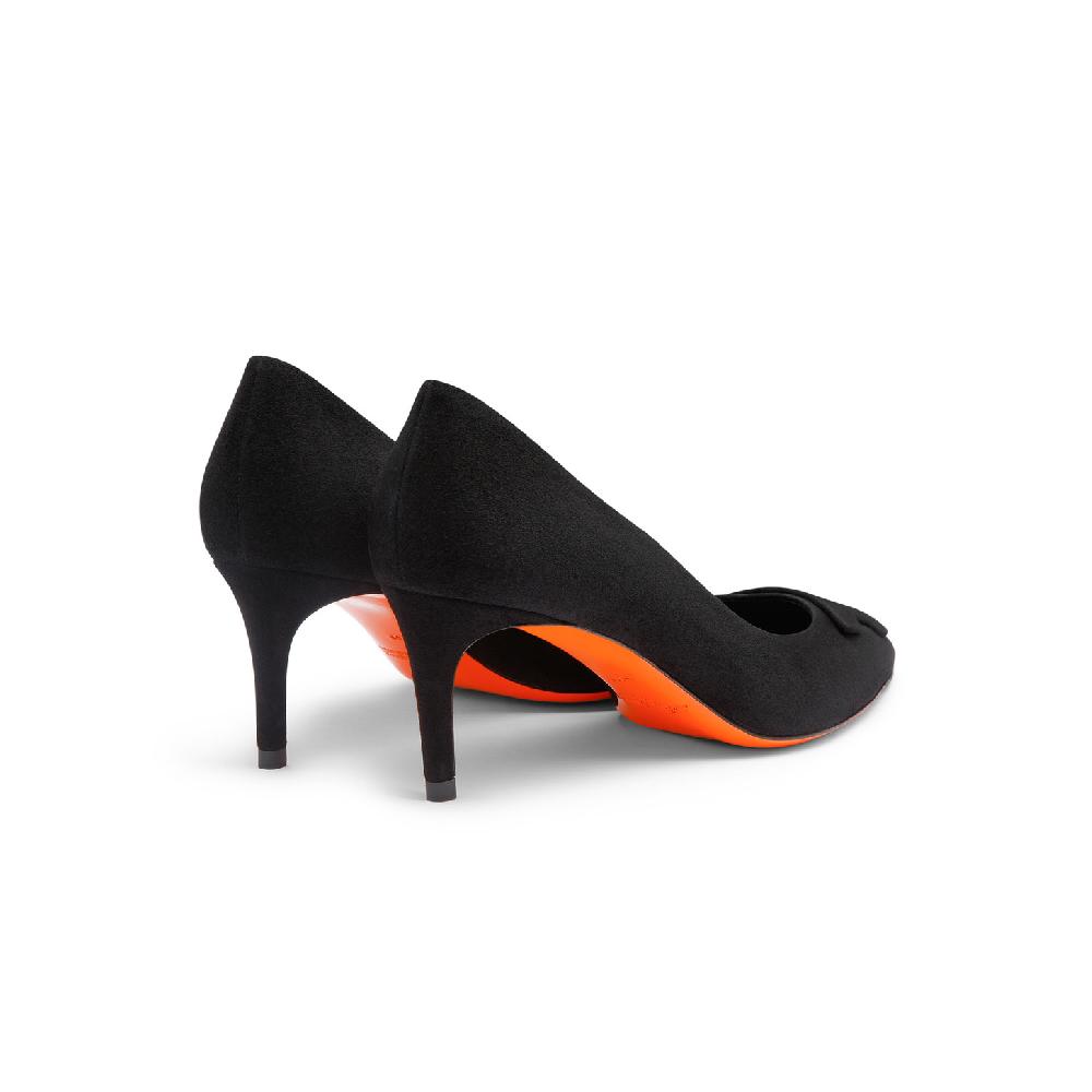 Santoni Décolletés tacco medio Santoni Sibille da donna in suede nero Pezzi Unici