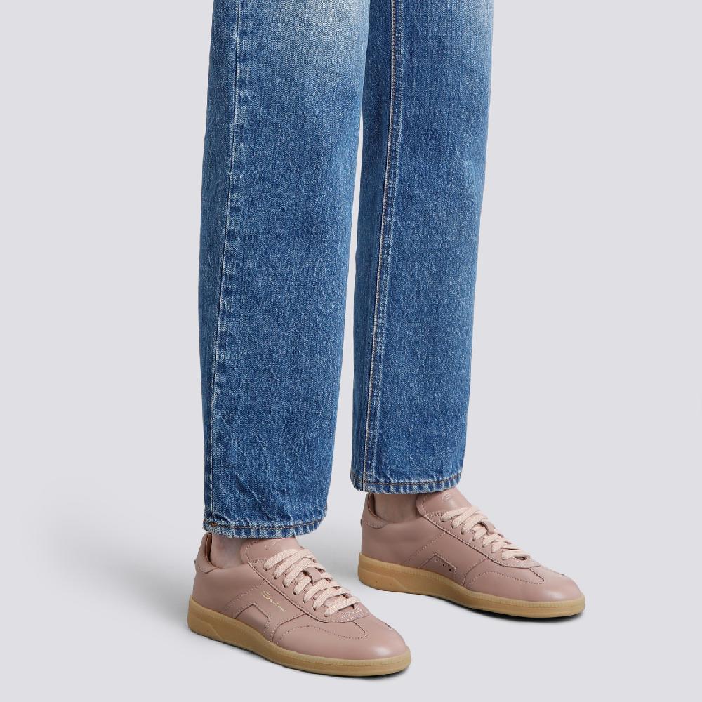 Santoni Sneaker DBS Oly da donna in pelle bottalata rosa Outlet