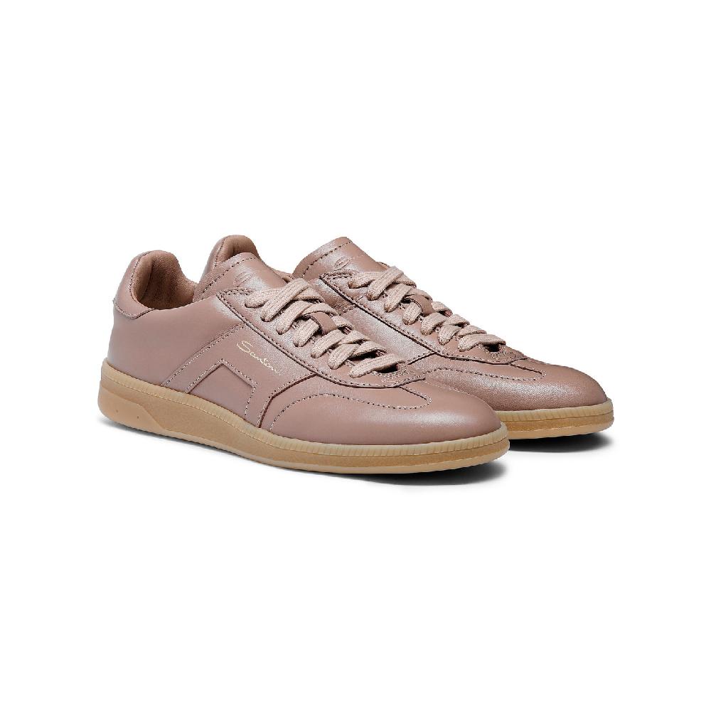 Santoni Sneaker DBS Oly da donna in pelle bottalata rosa Outlet