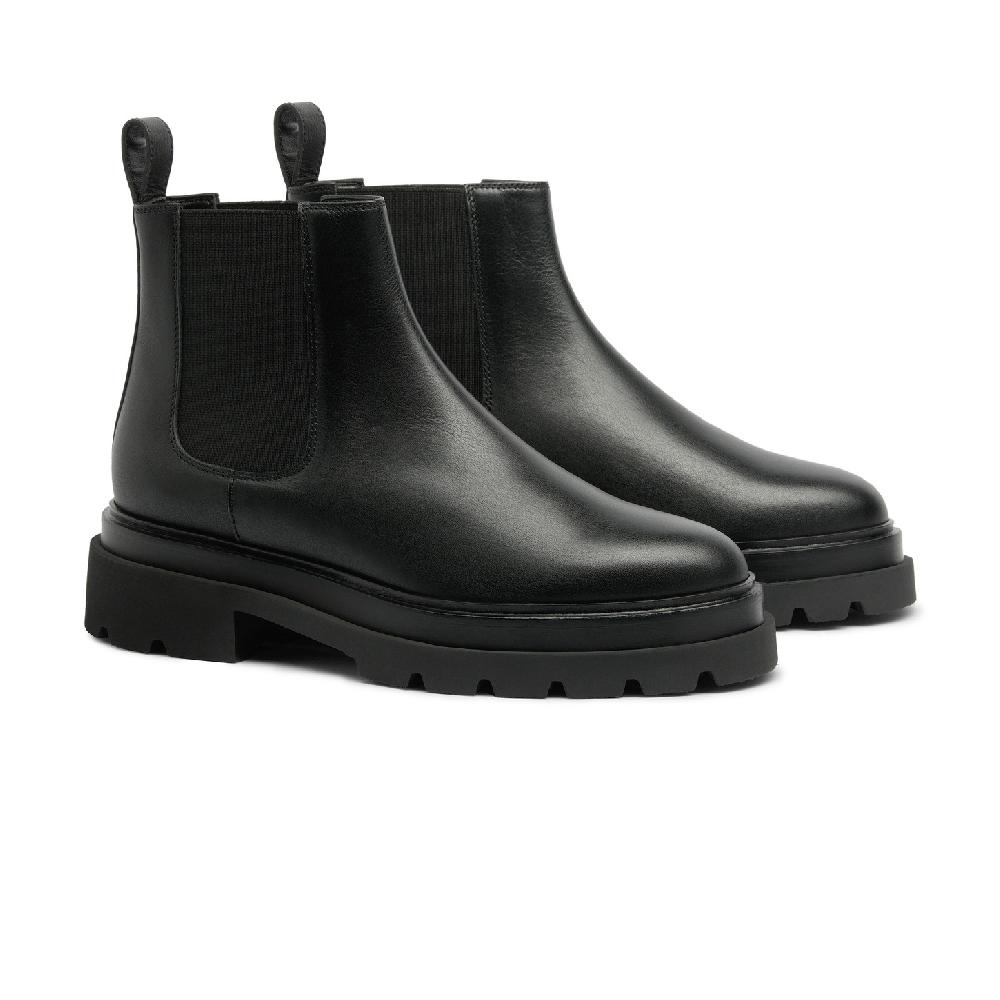 Santoni Stivaletto chelsea da donna in pelle nera Hotsell