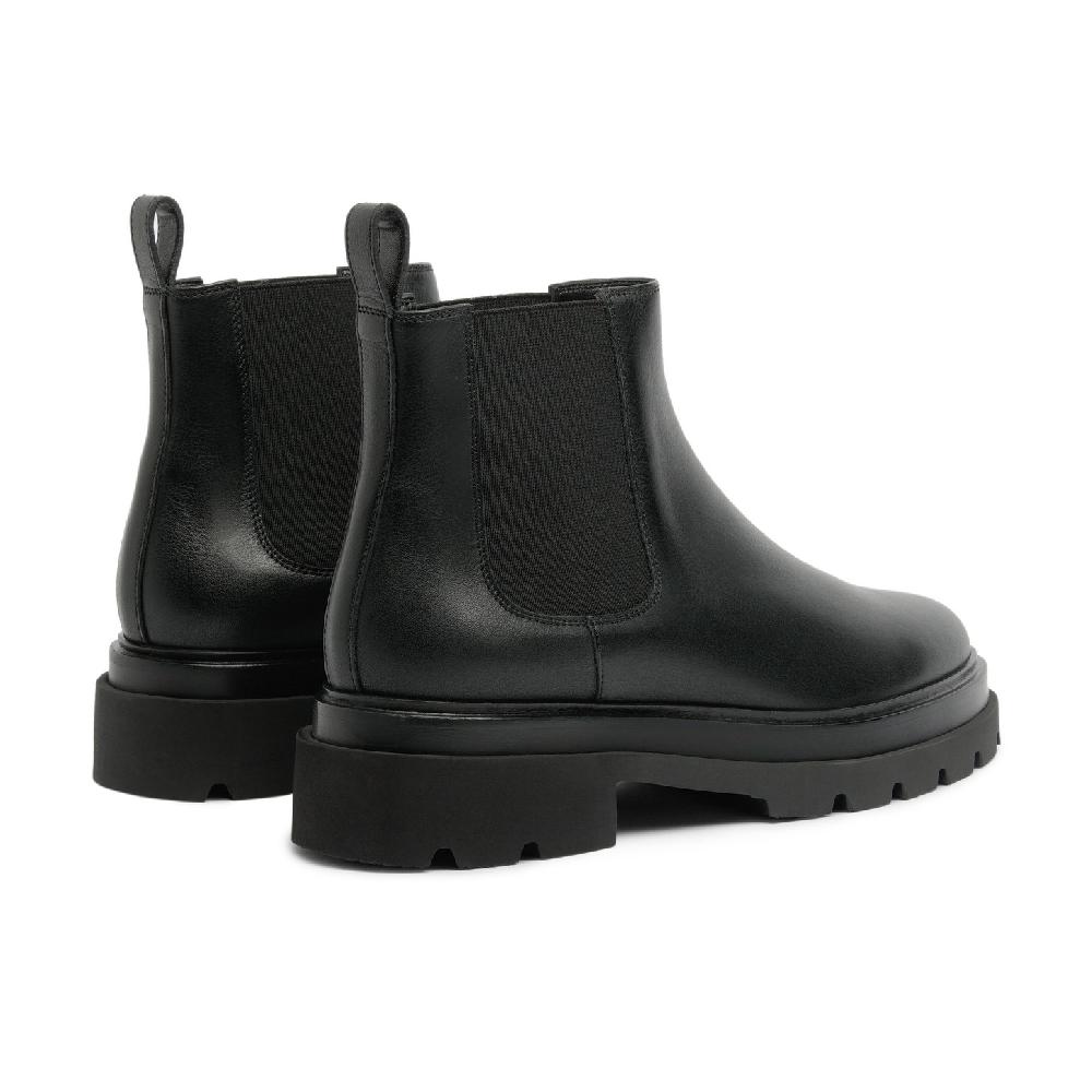 Santoni Stivaletto chelsea da donna in pelle nera Hotsell