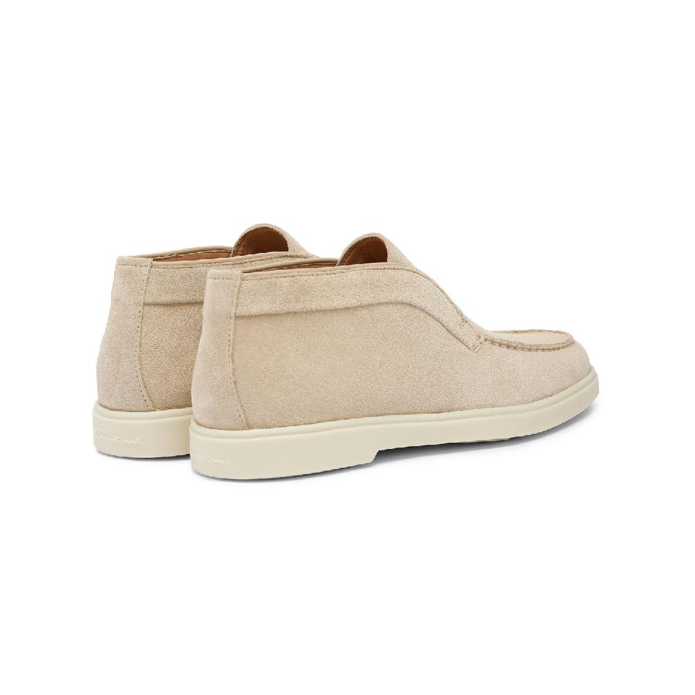 Santoni Stivaletto desert da donna in suede rosa Saldi Di Fabbrica