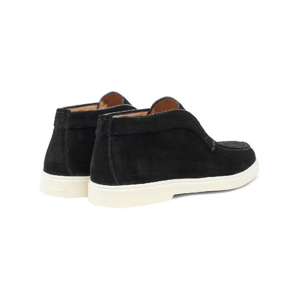 Santoni Stivaletto desert da donna in suede nero Qualità Garantita