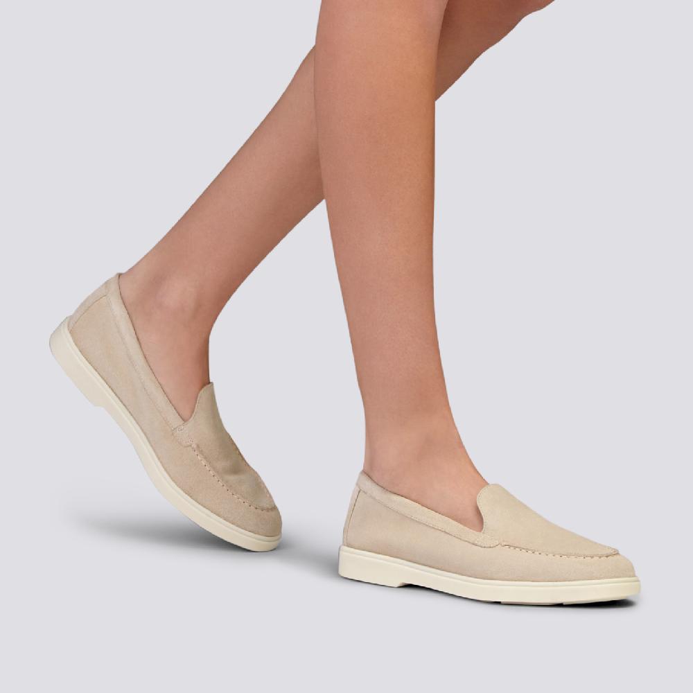 Santoni Mocassino da donna in suede rosa Negozi Online