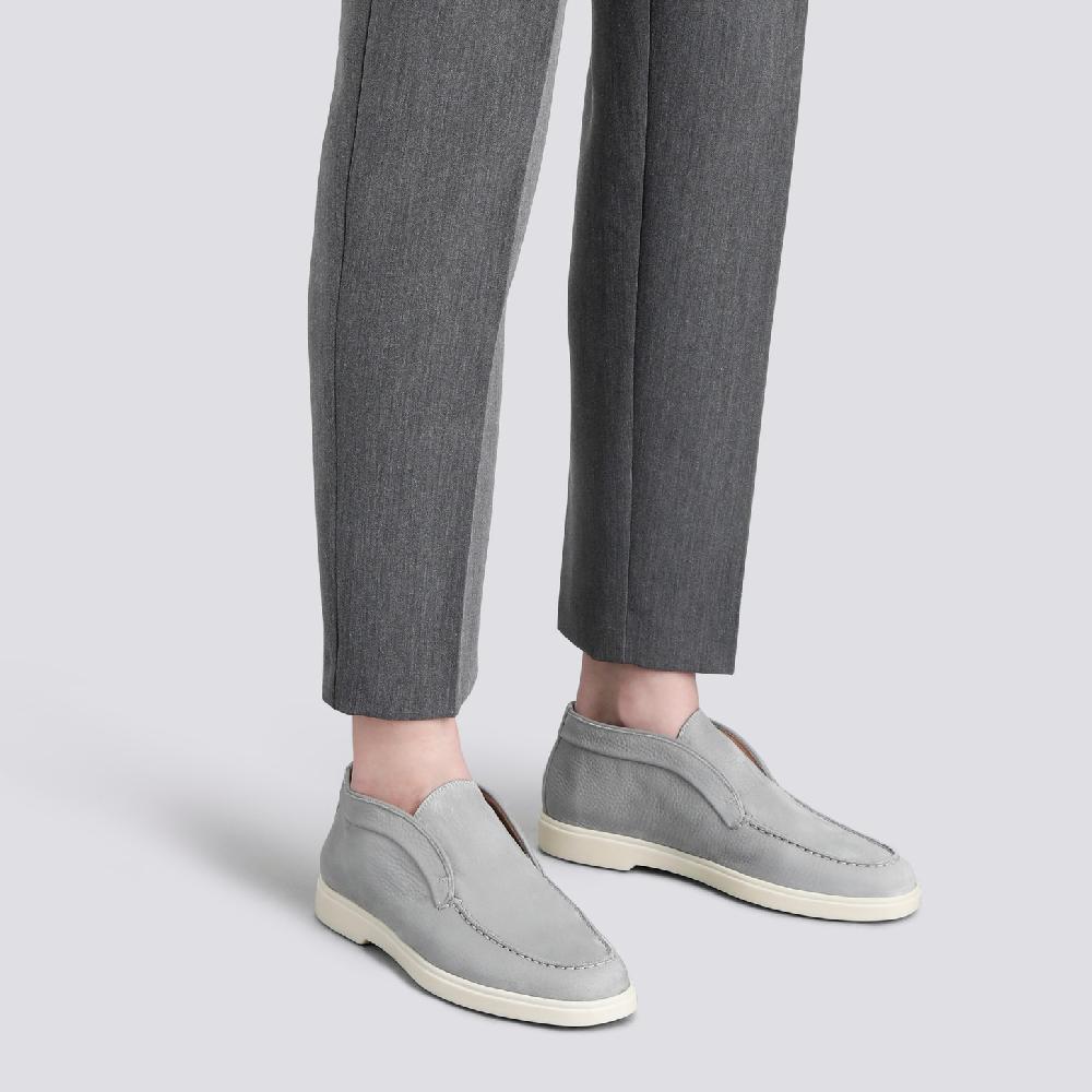 Santoni Stivaletto desert da donna in nabuk grigio Acquista Ora