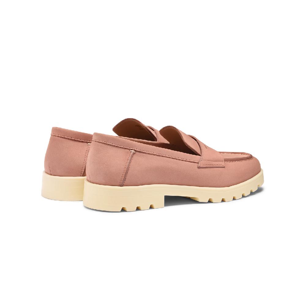 Santoni Mocassino penny da donna in nabuk rosa Prezzo Ridotto