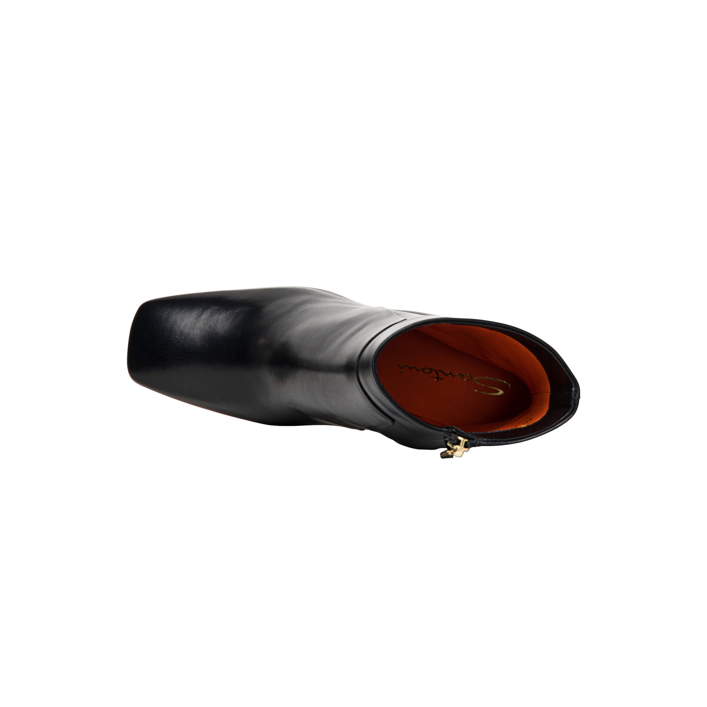 Santoni Stivaletto tacco alto da donna in pelle anticata nera Hotsell