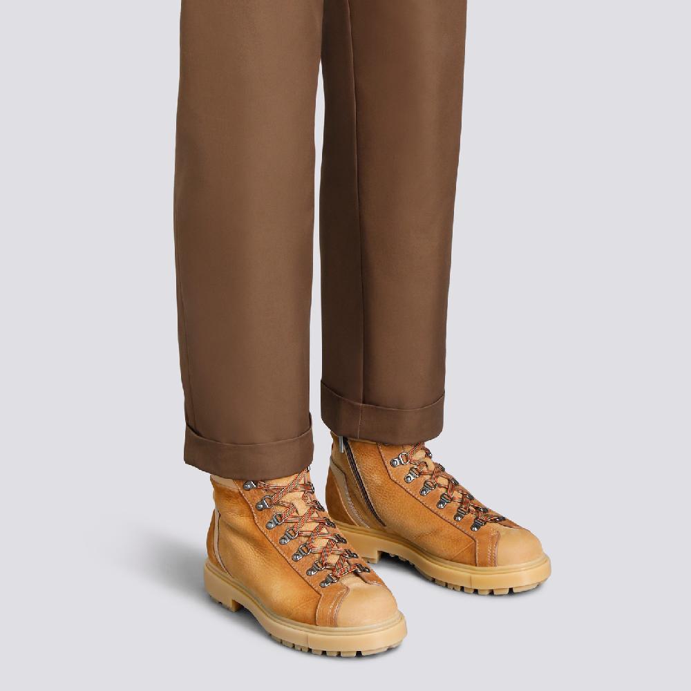 Santoni Scarponcino da montagna da uomo in nabuk marrone Qualità