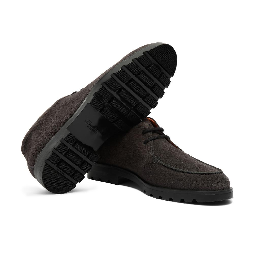Santoni Stivaletto desert da uomo in suede grigio Offerta Pasqua