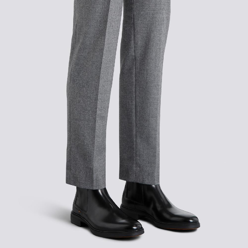 Santoni Stivaletto Easy da uomo in pelle nera Novità