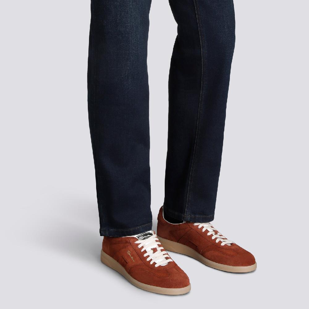 Santoni Sneaker DBS Oly da uomo in suede marrone Offerta