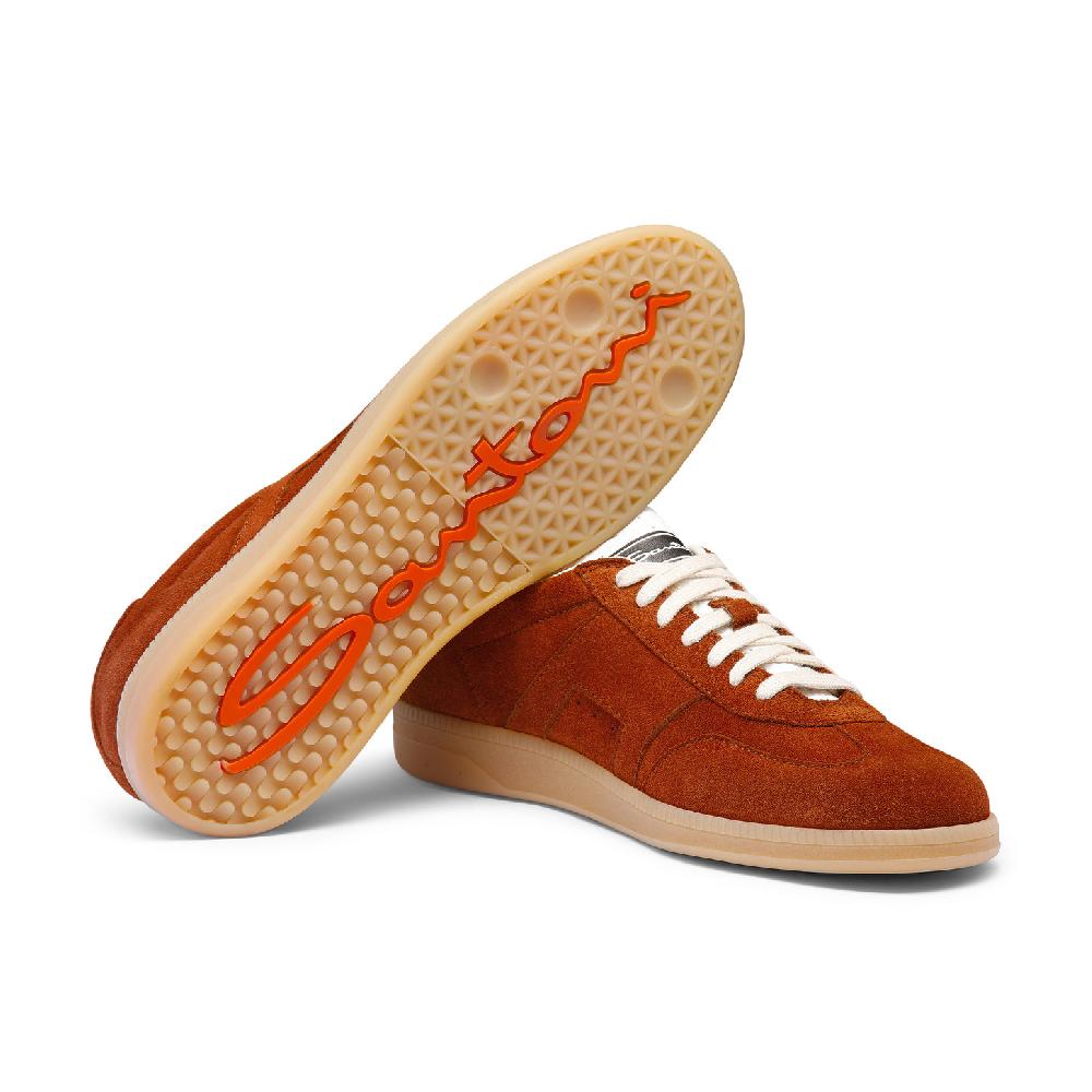 Santoni Sneaker DBS Oly da uomo in suede marrone Offerta