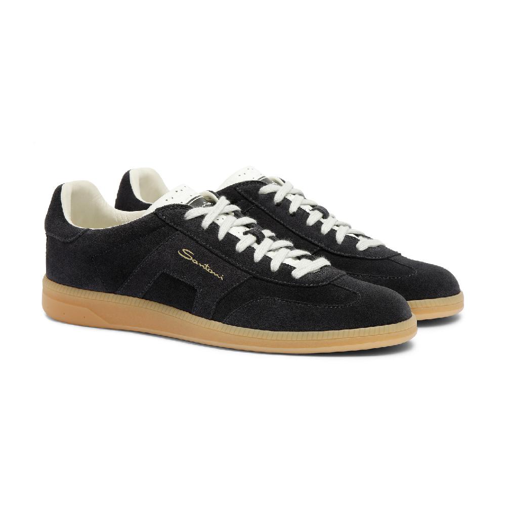 Santoni DBS Oly sneaker da uomo in suede blu Promozione