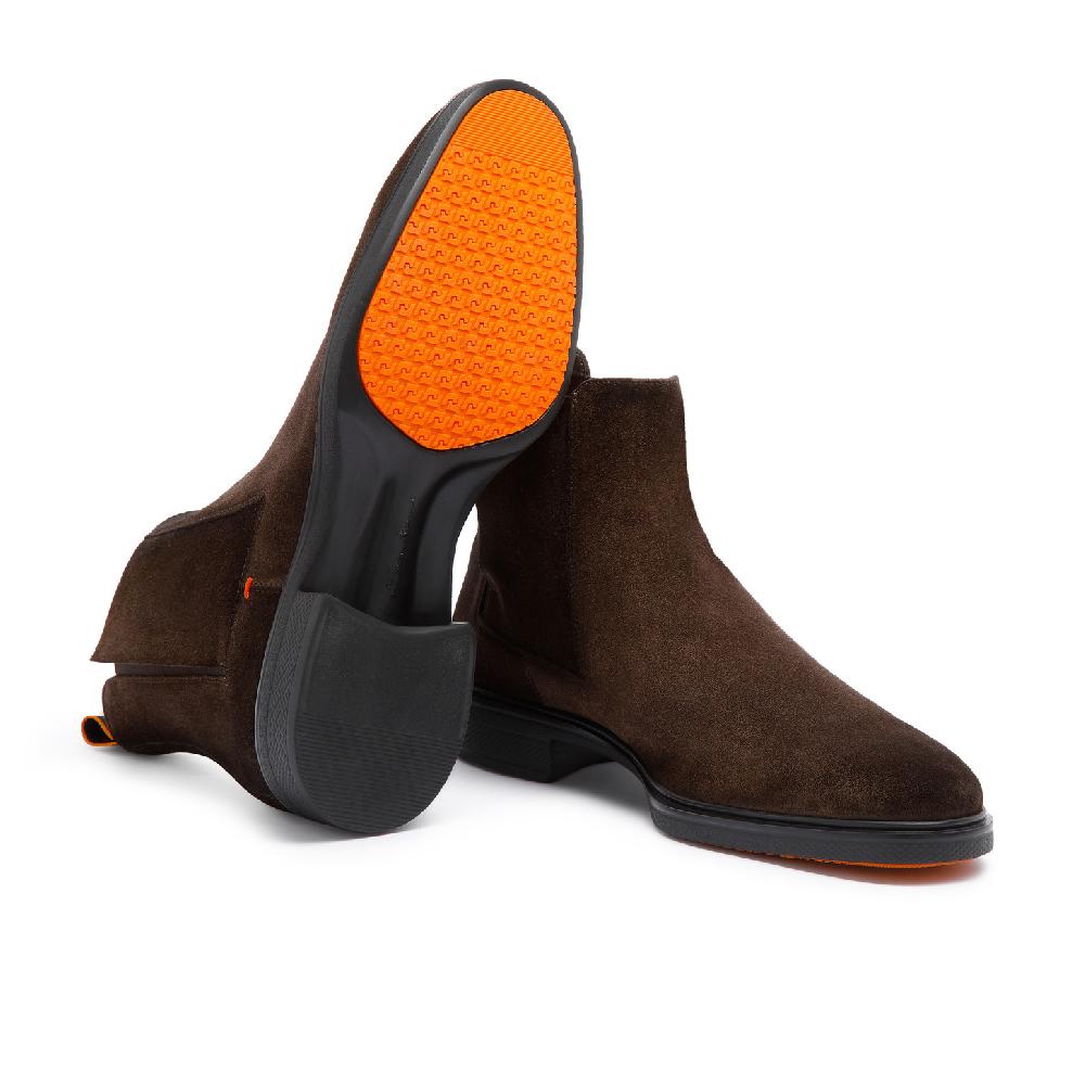 Santoni Stivaletto Easy da uomo in suede testa di moro Affare Del Giorno