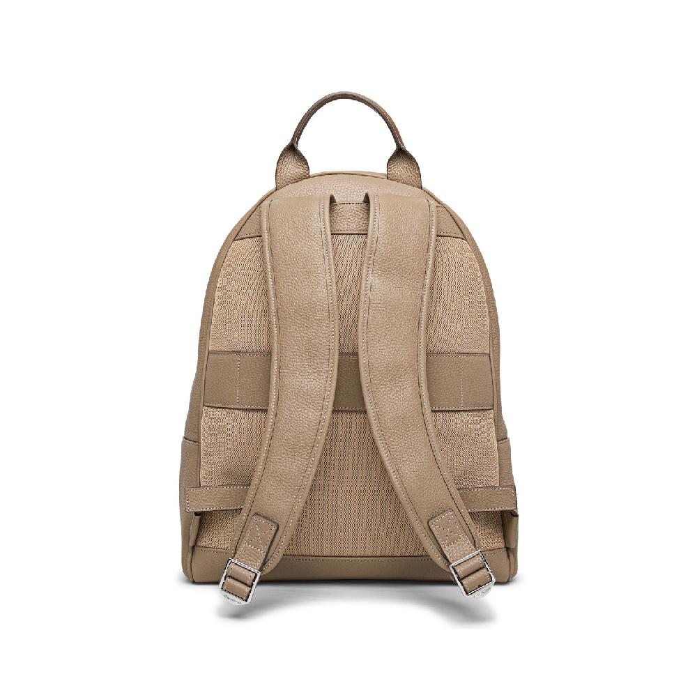 Santoni Zaino in pelle bottalata beige Moda