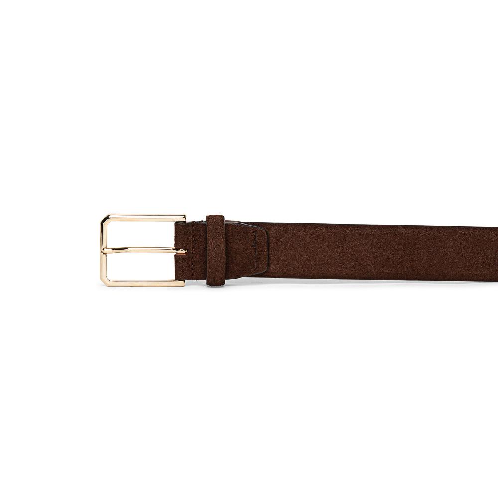 Santoni Cintura regolabile in suede marrone Qualità