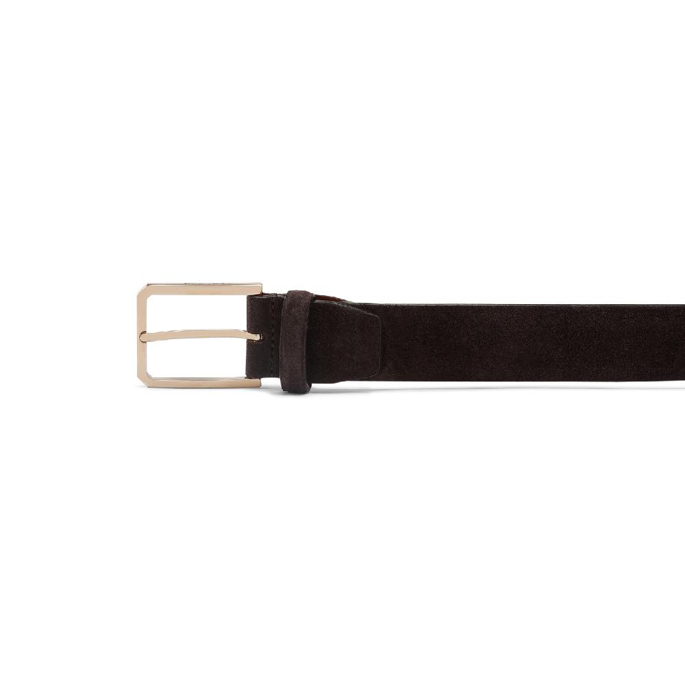Santoni Cintura regolabile da uomo in suede marrone Spedizione Gratuita