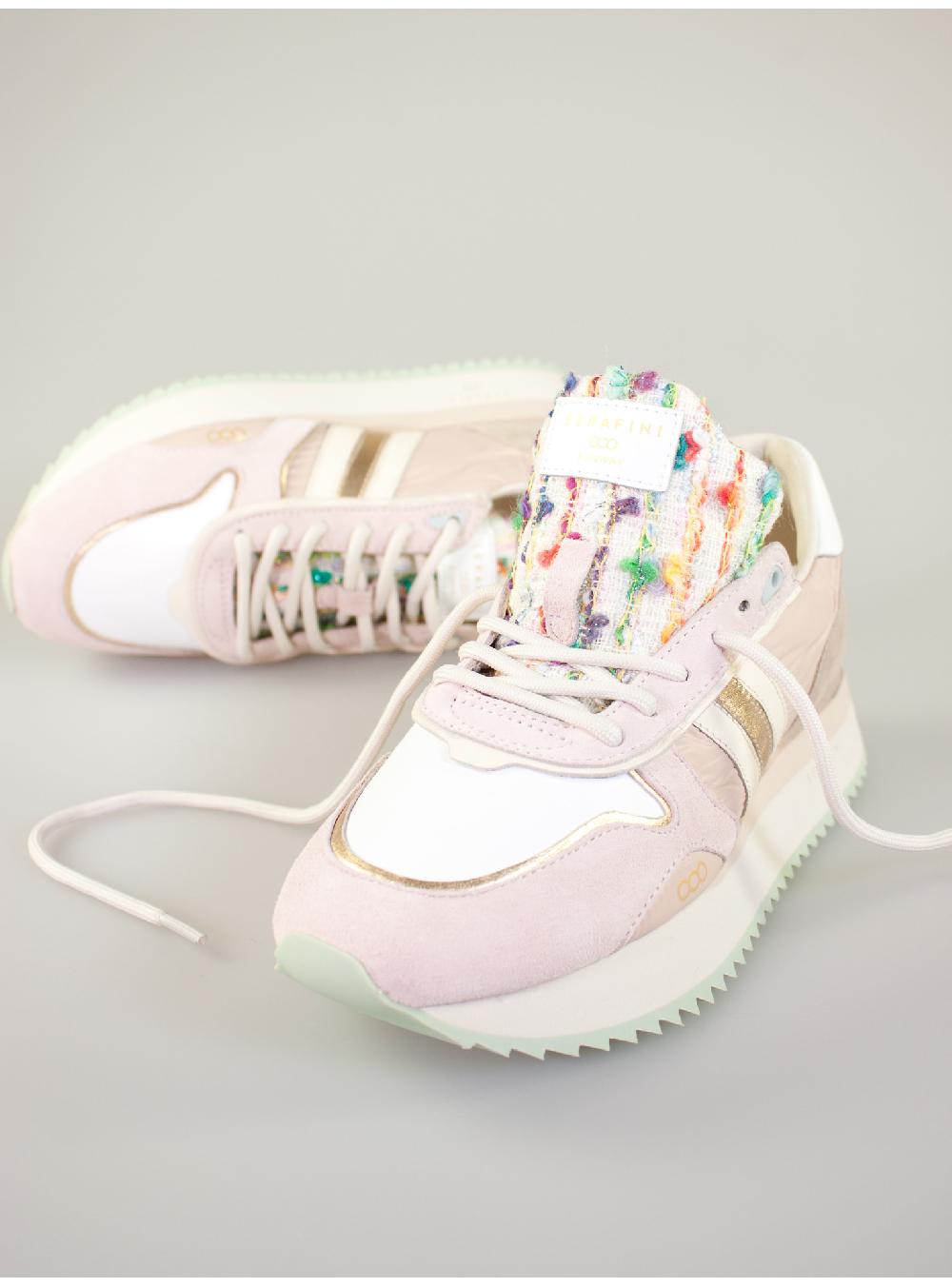 Serafini sneakers donna in pelle pelle laminata scamosciato nylon tessuto Serafini Shop Italia