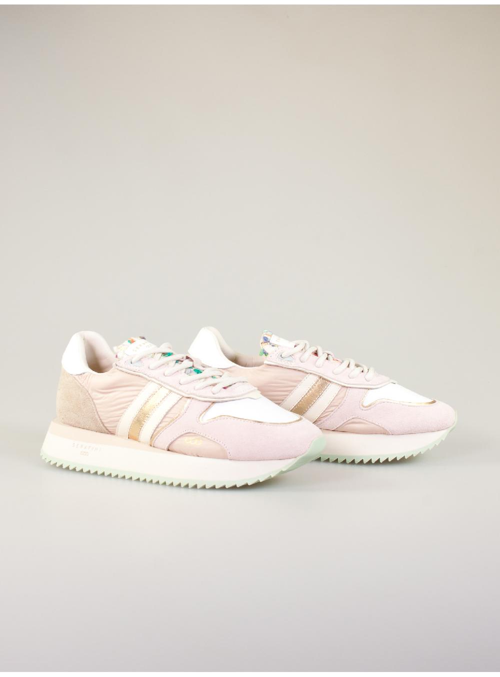 Serafini sneakers donna in pelle pelle laminata scamosciato nylon tessuto Serafini Shop Italia