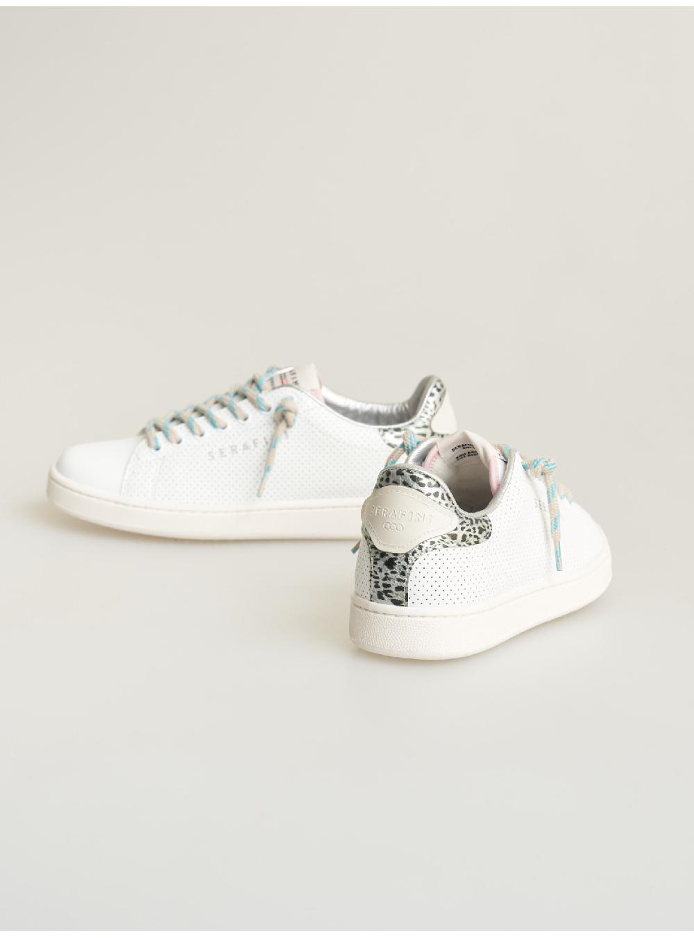 Serafini sneakers donna in pelle pelle laminata pelle perforata Serafini Shop Qualità