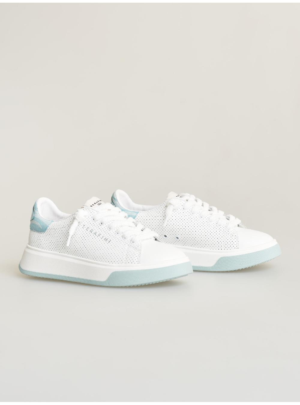 Serafini sneakers donna in pelle pelle laminata pelle perforata Serafini Shop Vendita