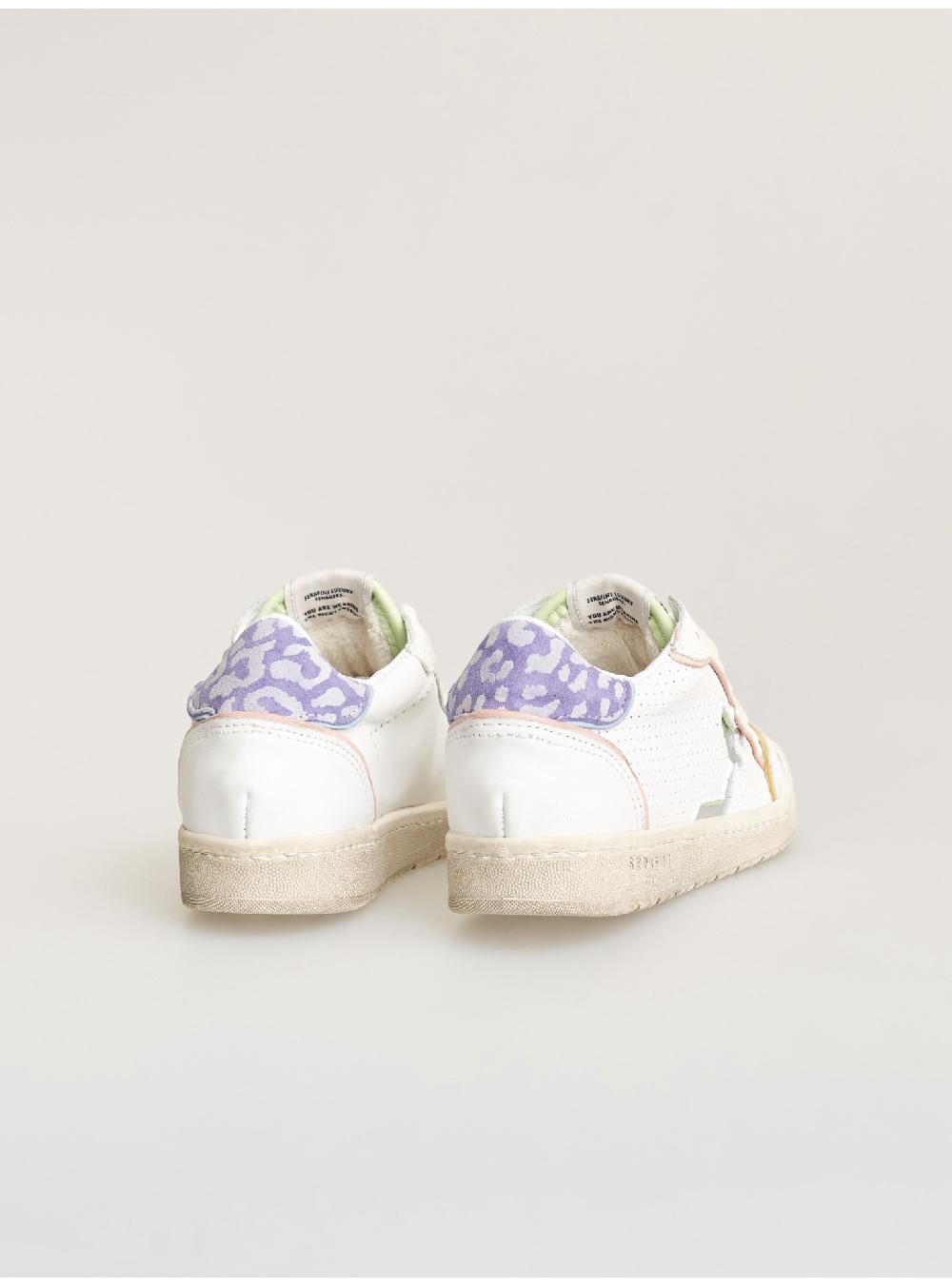 Serafini sneakers donna in pelle pelle laminata pelle perforata Serafini Shop Spedizione Gratuita