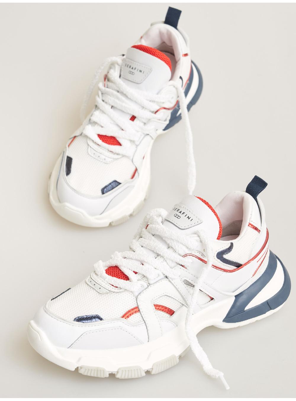 Serafini sneakers donna in pelle pelle laminata tessuto a rete Serafini Shop Pezzi Unici