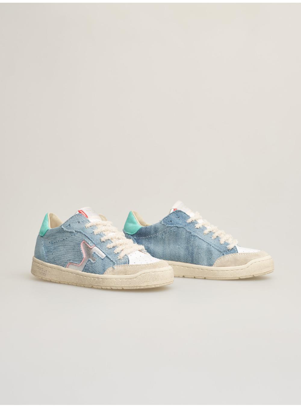 Serafini SAN DIEGO LOW - JEANS WHITE GREEN Serafini Shop In Vendita