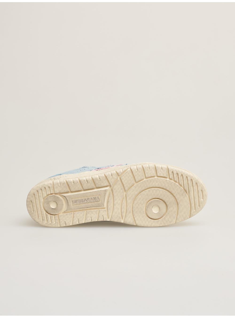 Serafini SAN DIEGO LOW - JEANS WHITE GREEN Serafini Shop In Vendita