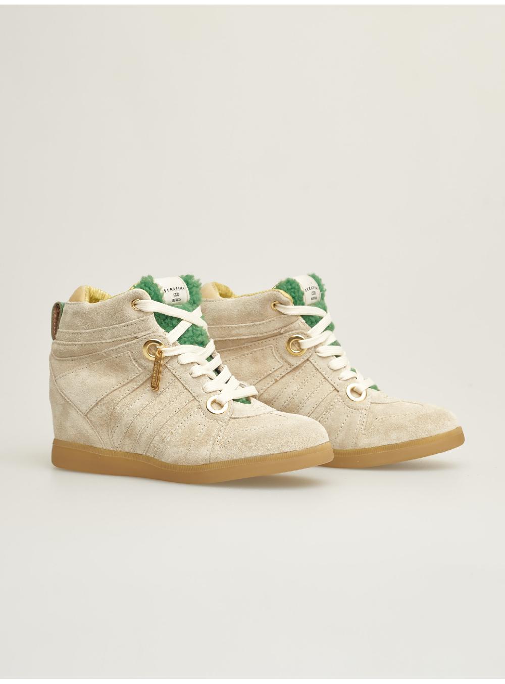 Serafini zeppa interna donna in scamosciato nabuck shearling Serafini Shop Saldi Di Fabbrica