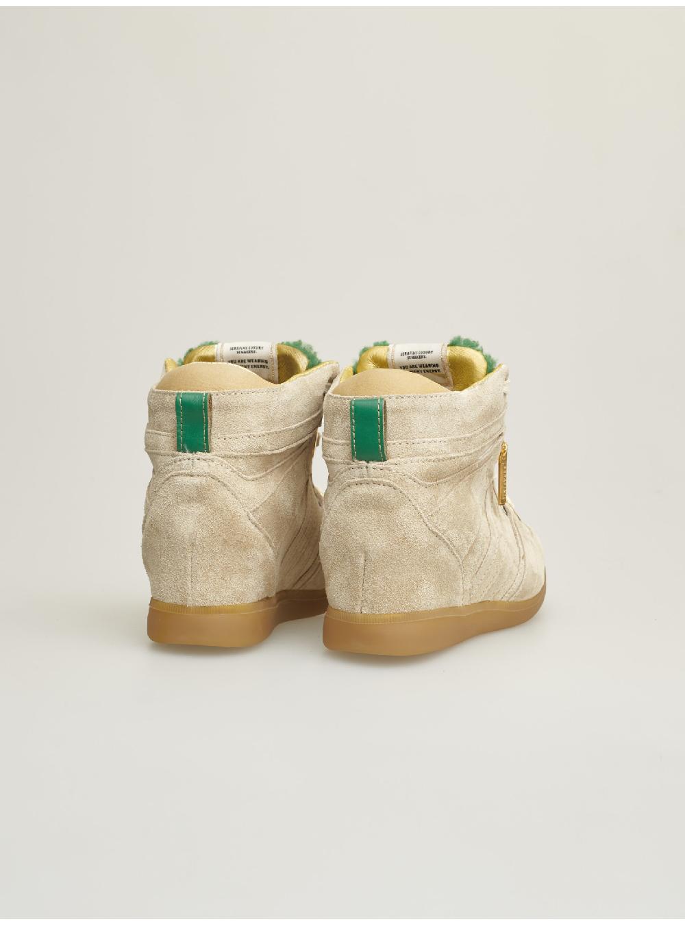 Serafini zeppa interna donna in scamosciato nabuck shearling Serafini Shop Saldi Di Fabbrica