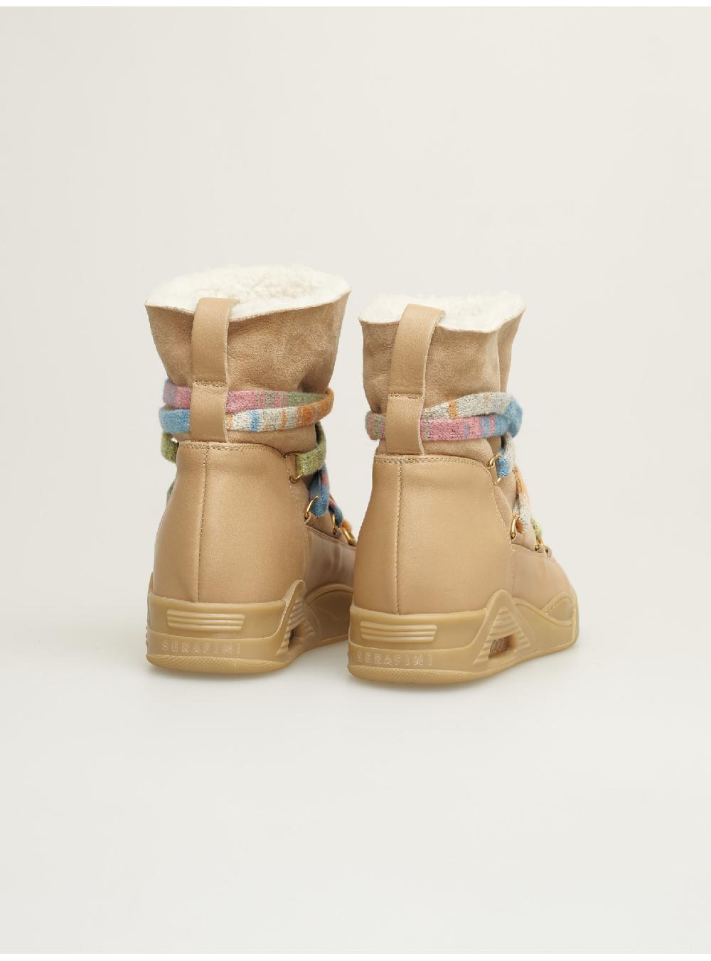 Serafini boots donna in shearling scamosciato Serafini Shop In Saldo