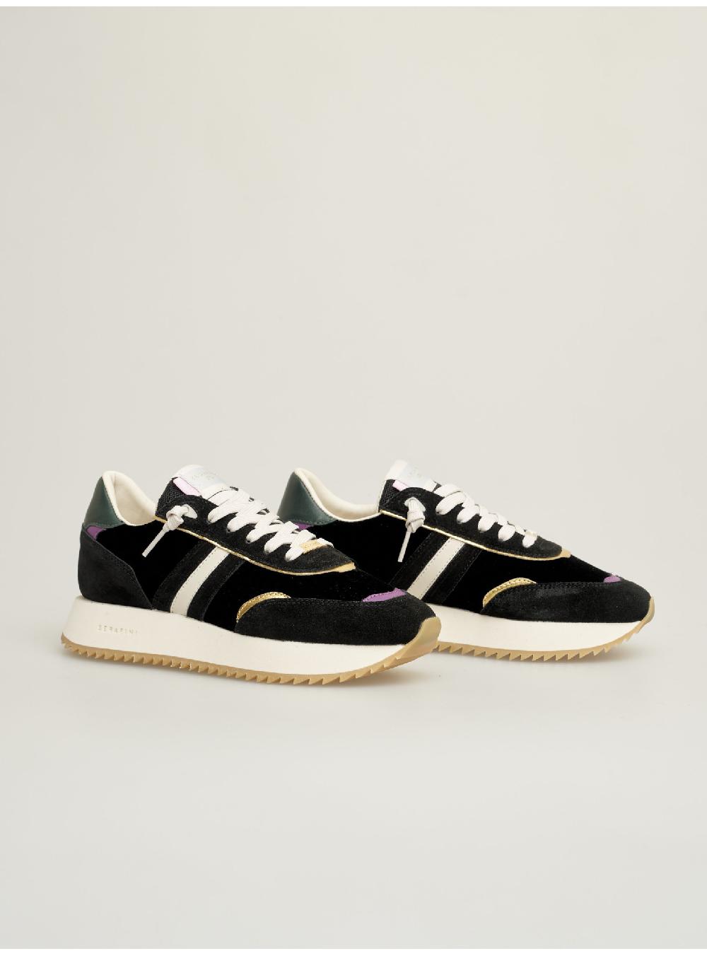 Serafini sneakers donna in velluto scamosciato pelle laminata pelle tessuto Serafini Shop 2025