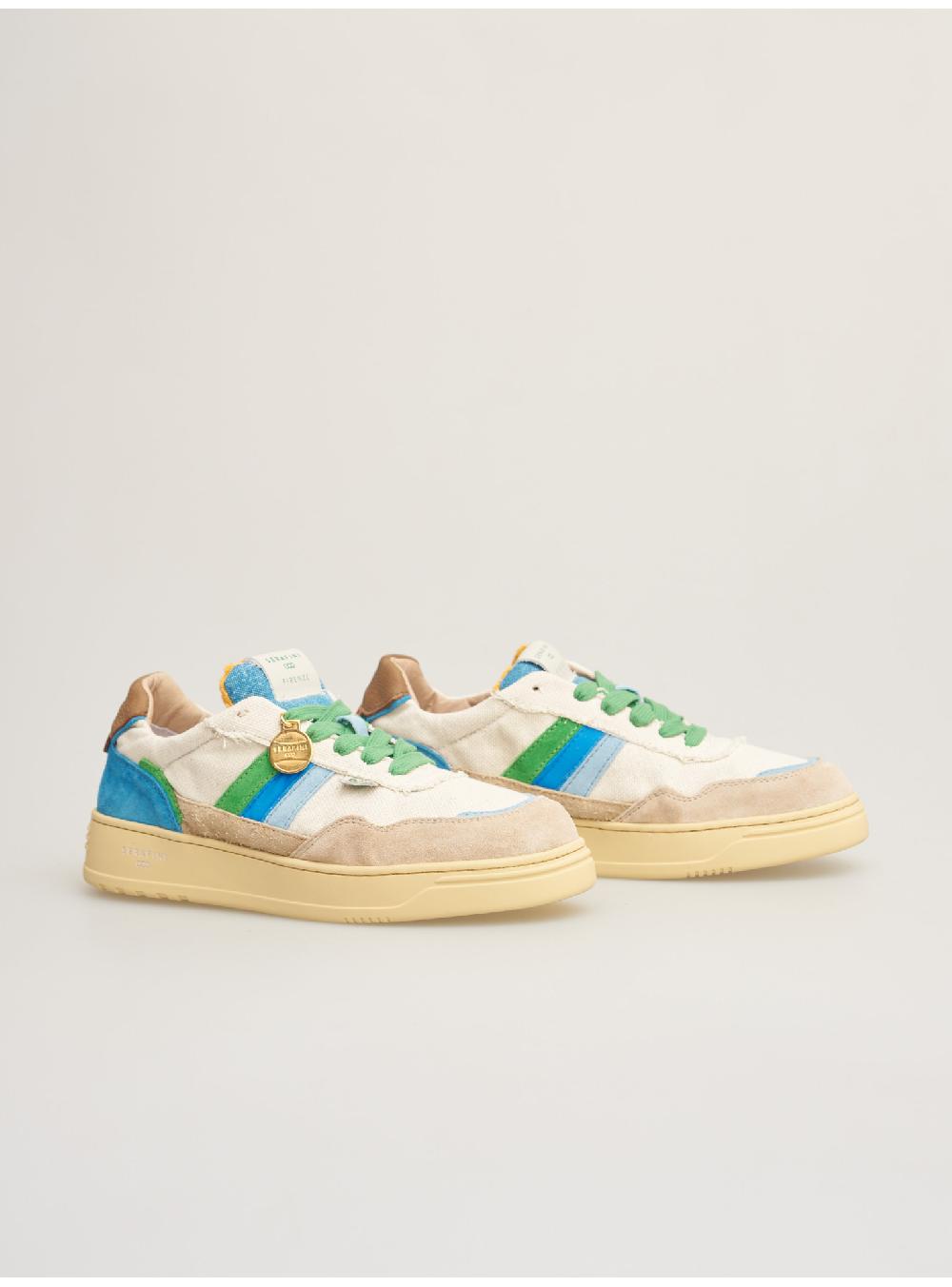 Serafini FIRENZE - MILK-CANVAS BLUE Serafini Shop Negozi Online