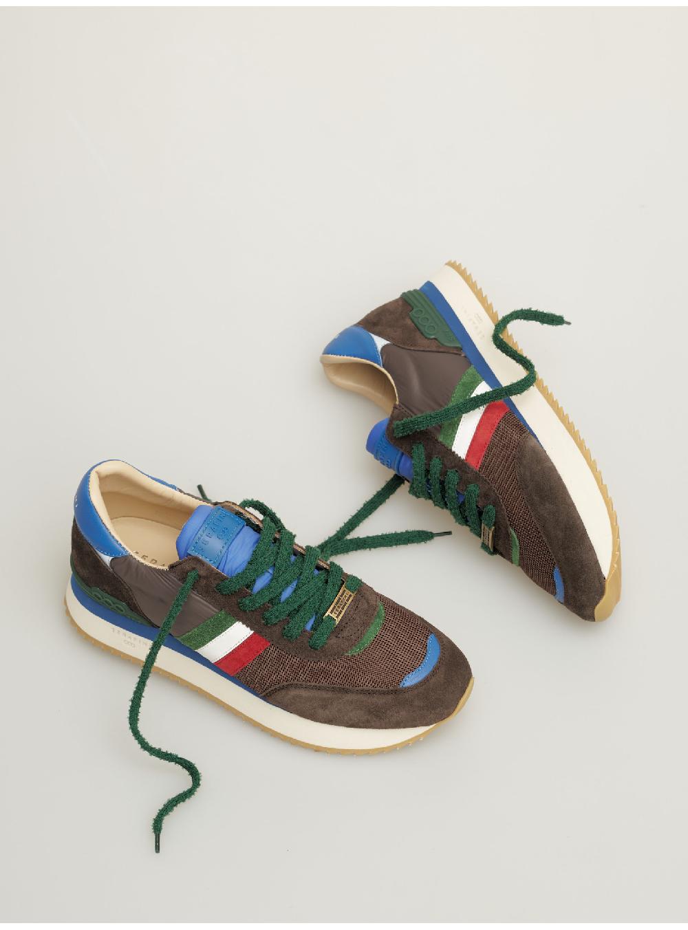 Serafini sneakers uomo in pelle nylon scamosciato tessuto Serafini Shop Sottocosto
