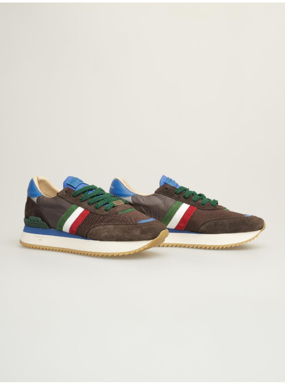 Serafini sneakers uomo in pelle nylon scamosciato tessuto Serafini Shop Sottocosto