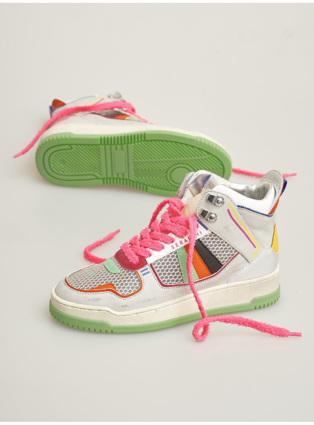 Serafini sneakers donna in pelle pelle laminata scamosciato tessuto a rete Serafini Shop Novità