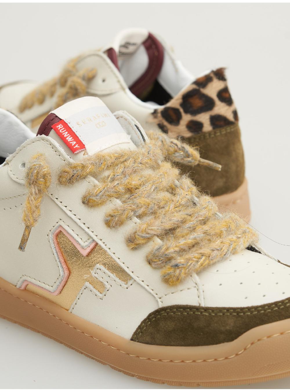 Serafini SAN DIEGO LOW - MILK OLIVE LEOPARD Serafini Shop Vendita Calda