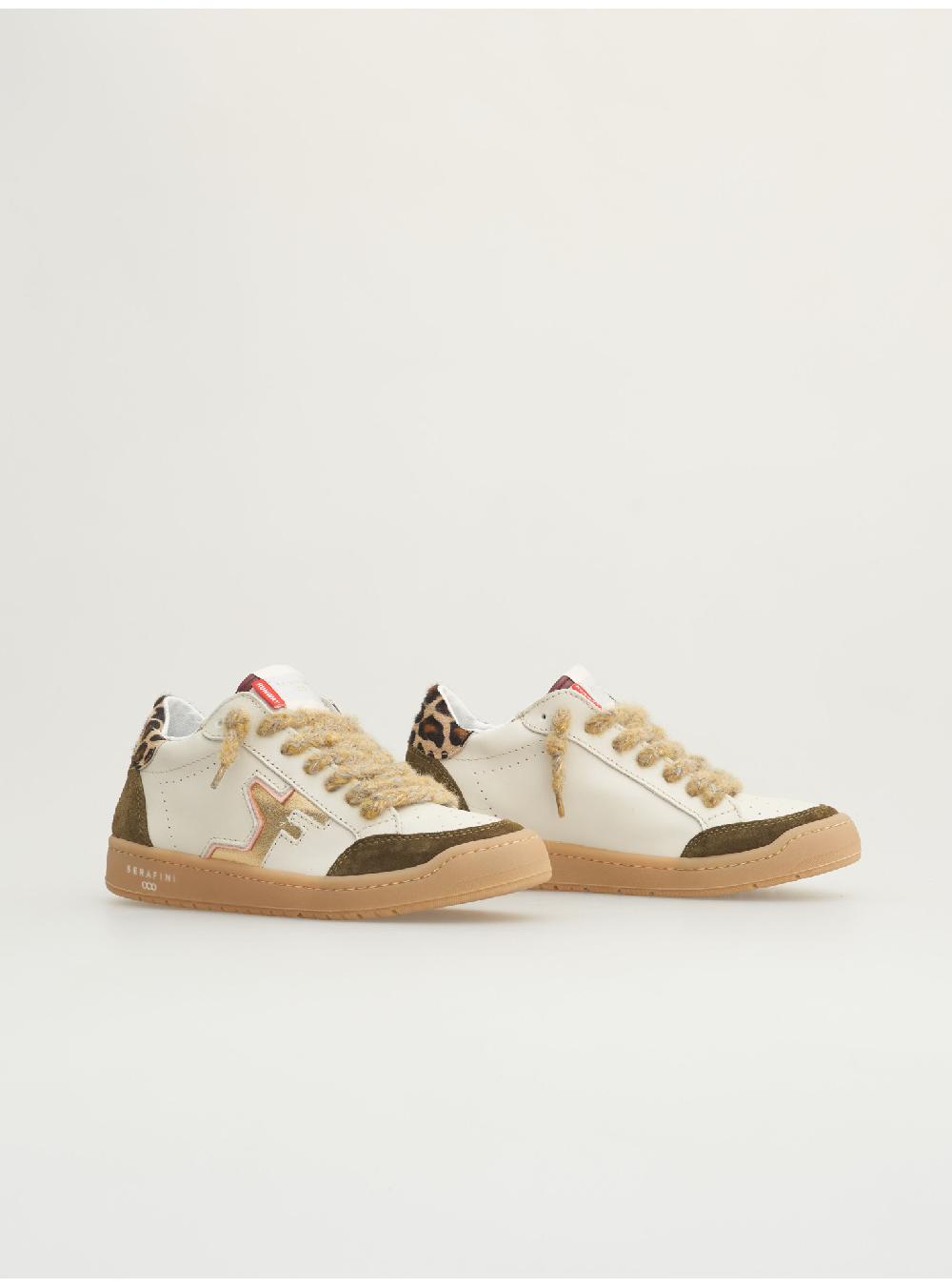 Serafini SAN DIEGO LOW - MILK OLIVE LEOPARD Serafini Shop Vendita Calda