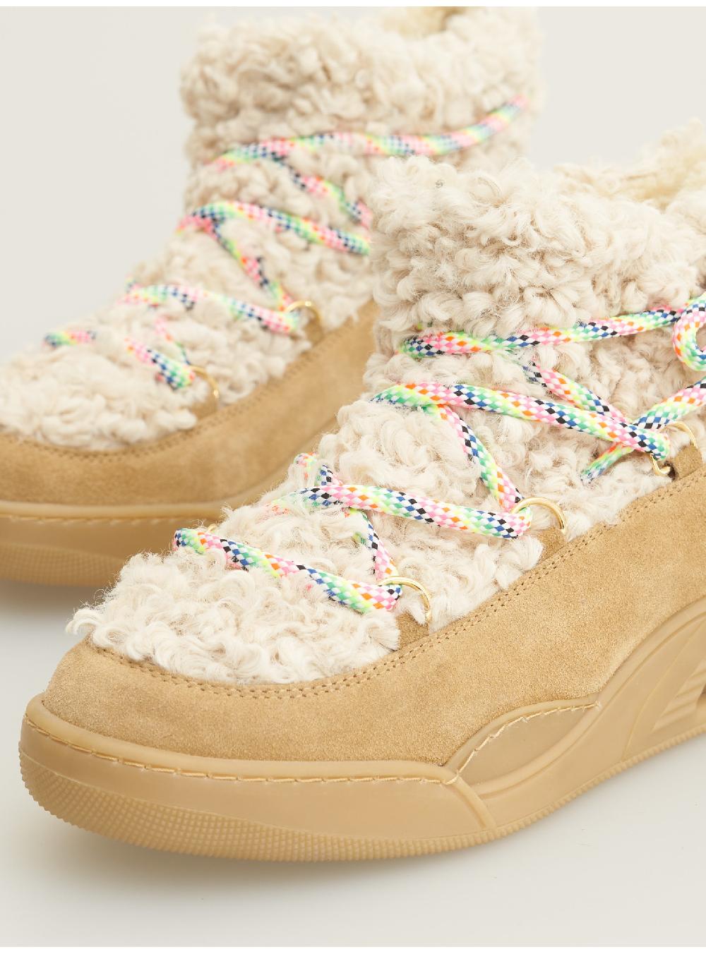 Serafini MOON CUT LOW - ECO-ASTRAKAN BEIGE GRANOLA Serafini Shop Vendite Flash