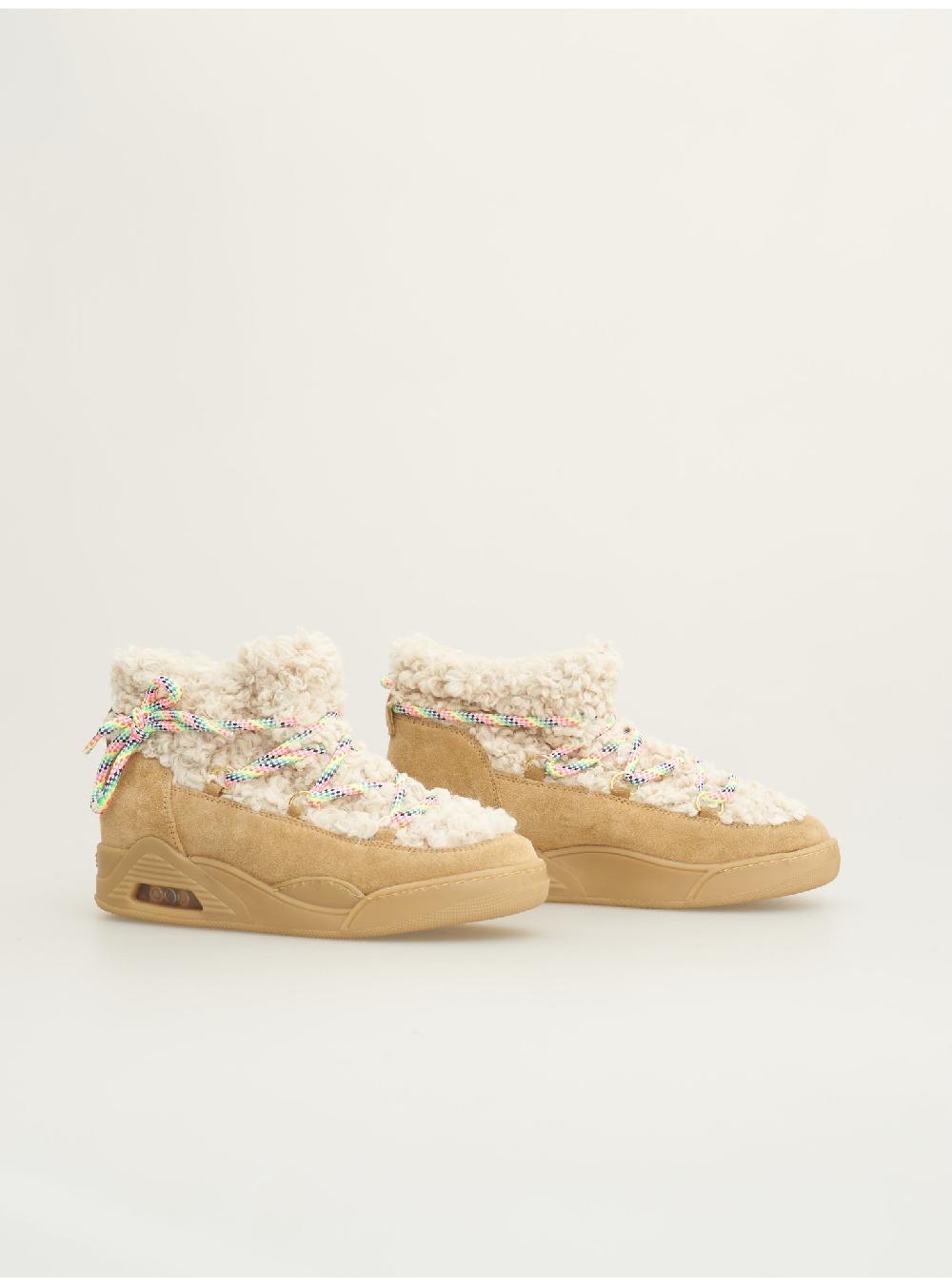 Serafini MOON CUT LOW - ECO-ASTRAKAN BEIGE GRANOLA Serafini Shop Vendite Flash