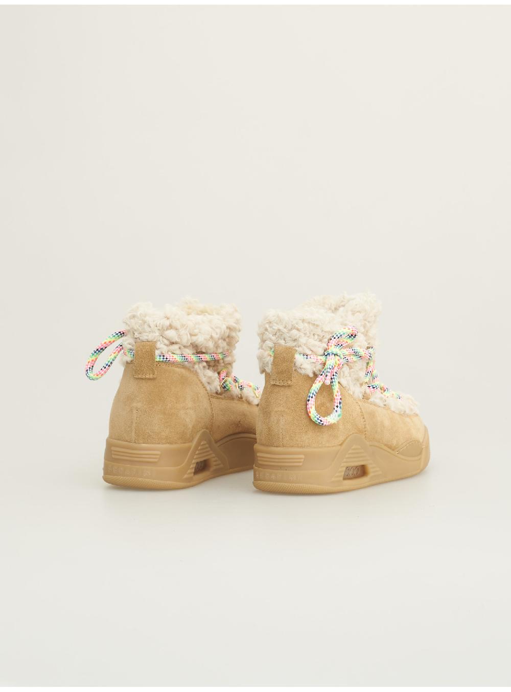 Serafini MOON CUT LOW - ECO-ASTRAKAN BEIGE GRANOLA Serafini Shop Vendite Flash