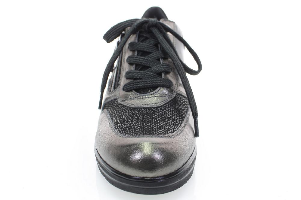 Soffice Sogno Sneaker in pelle con lacci e zip Negozio