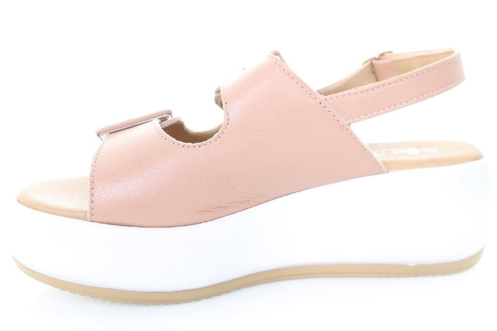 Soffice Sogno Sandalo in pelle su zeppa Fino Al -60%
