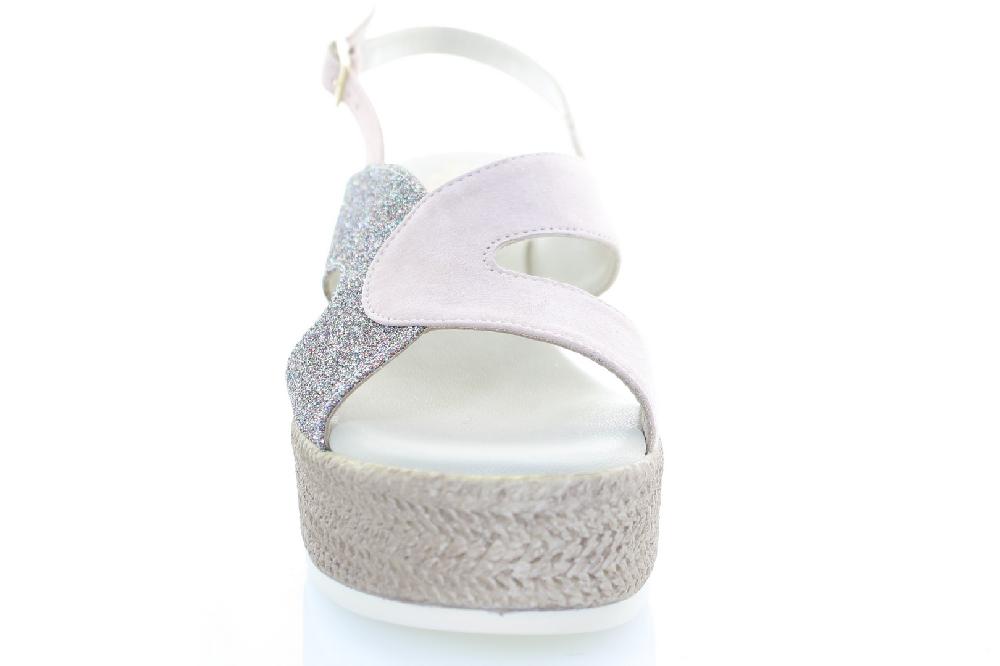 Soffice Sogno Sandalo in pelle e tessuto glitter Promozione Limitata