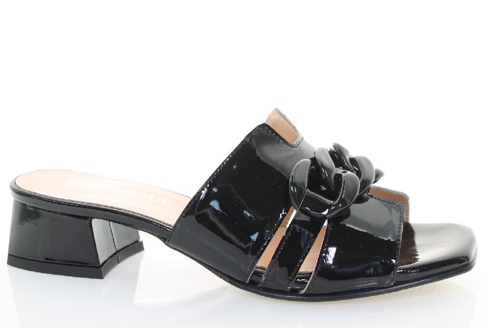 Soffice Sogno Ciabatta in pelle effetto vernice Outlet