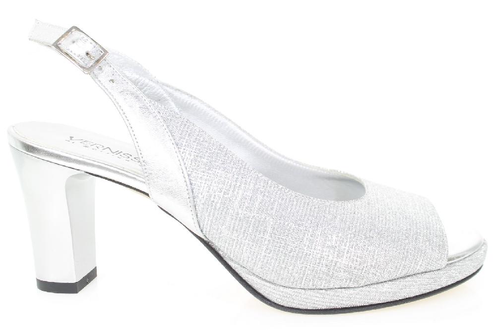 Soffice Sogno Sandalo in tessuto effetto glitter In Linea