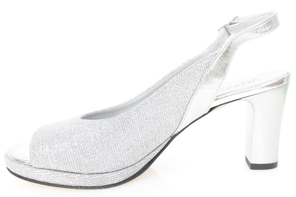Soffice Sogno Sandalo in tessuto effetto glitter In Linea