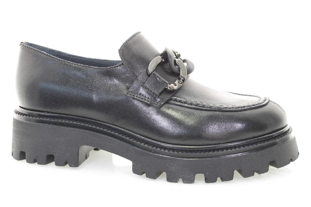 Soffice Sogno Mocassino in pelle con catena Duty-free